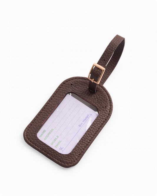 The Nines Luggage Tag "Brown"