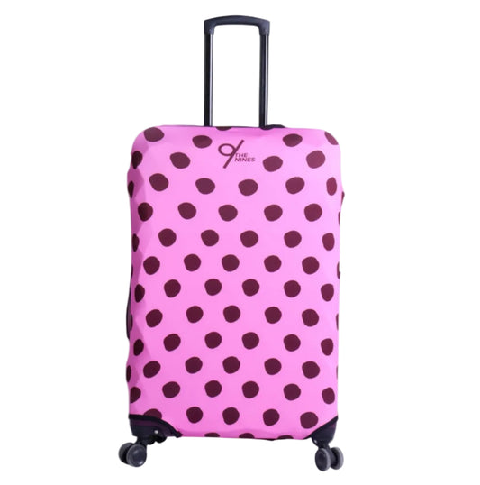 The Nines "Pink Polka" Luggage Cover