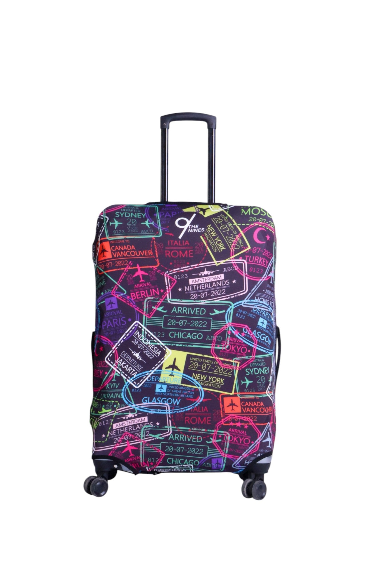 The Nines "Black Stamps" Luggage Cover